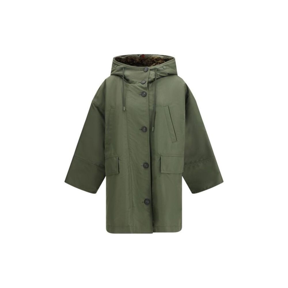 Max Mara Bicolor Cotton Trench Women's Coat
